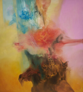  I Slipped My Body Completely, 2025, oil on canvas, 180x200cm, Emma Richardson